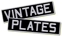 metal pressed number plates